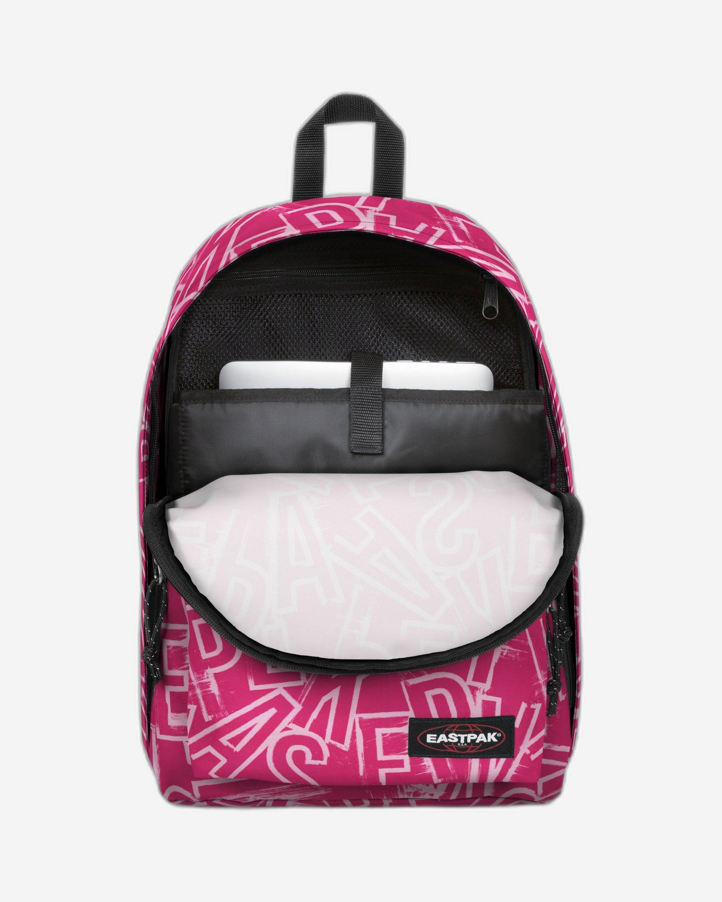 Eastpak Out Of Office Ep Letterspink Medium Backpack with laptop protection - EK0007672O21