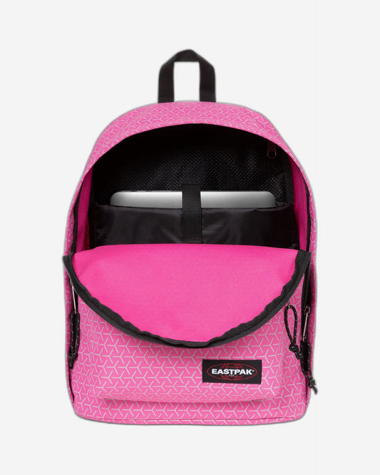 Eastpak Out Of Office Refleks Metal Pink Medium Backpack - EK0007679D1