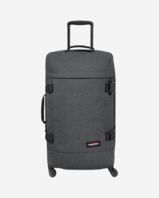 Eastpak Trans4 M Black Denim Four-Wheeled Medium Soft Luggage - EK00081L77H