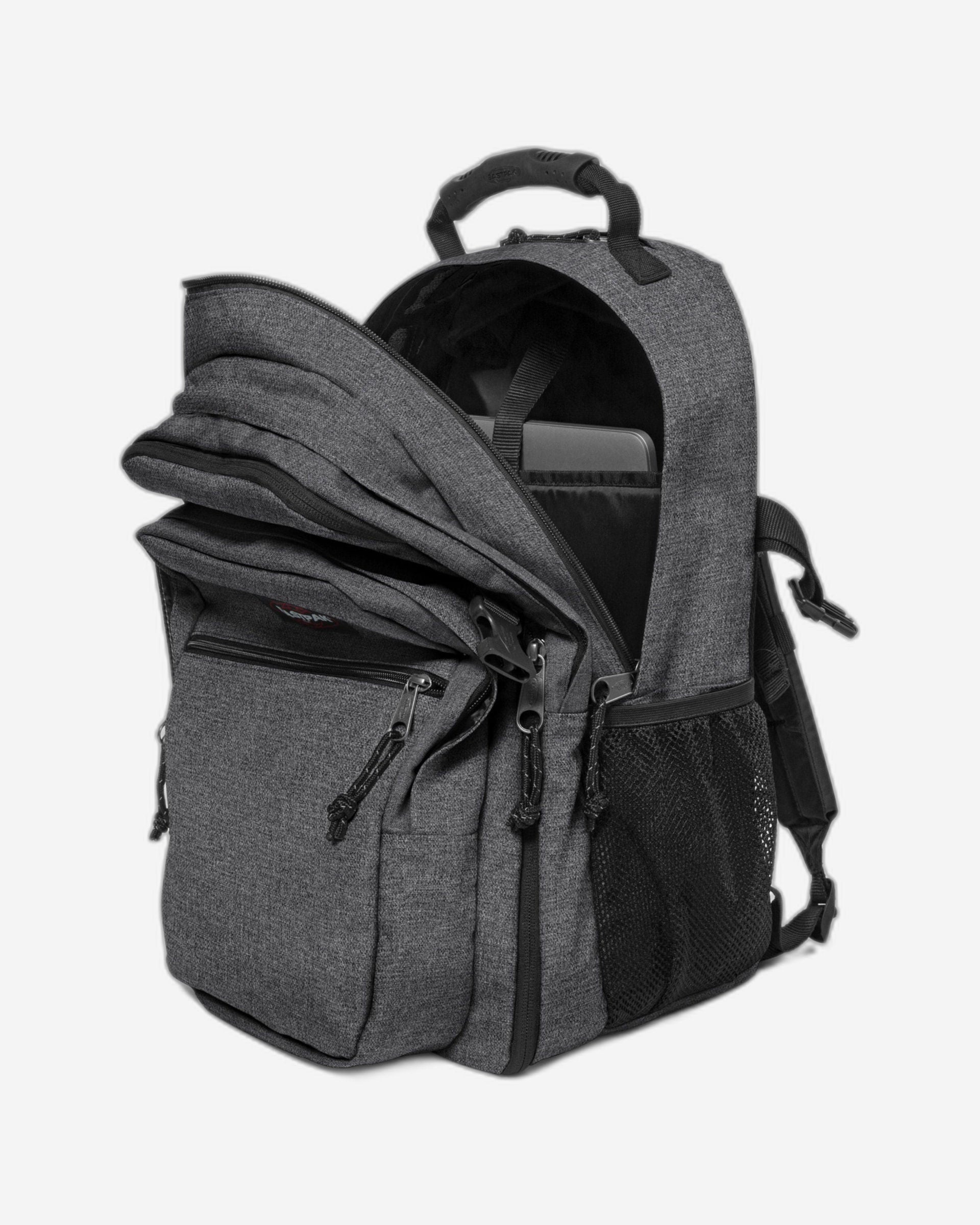 Eastpak Tutor Black Denim Large Laptop Backpack - EK00095577H