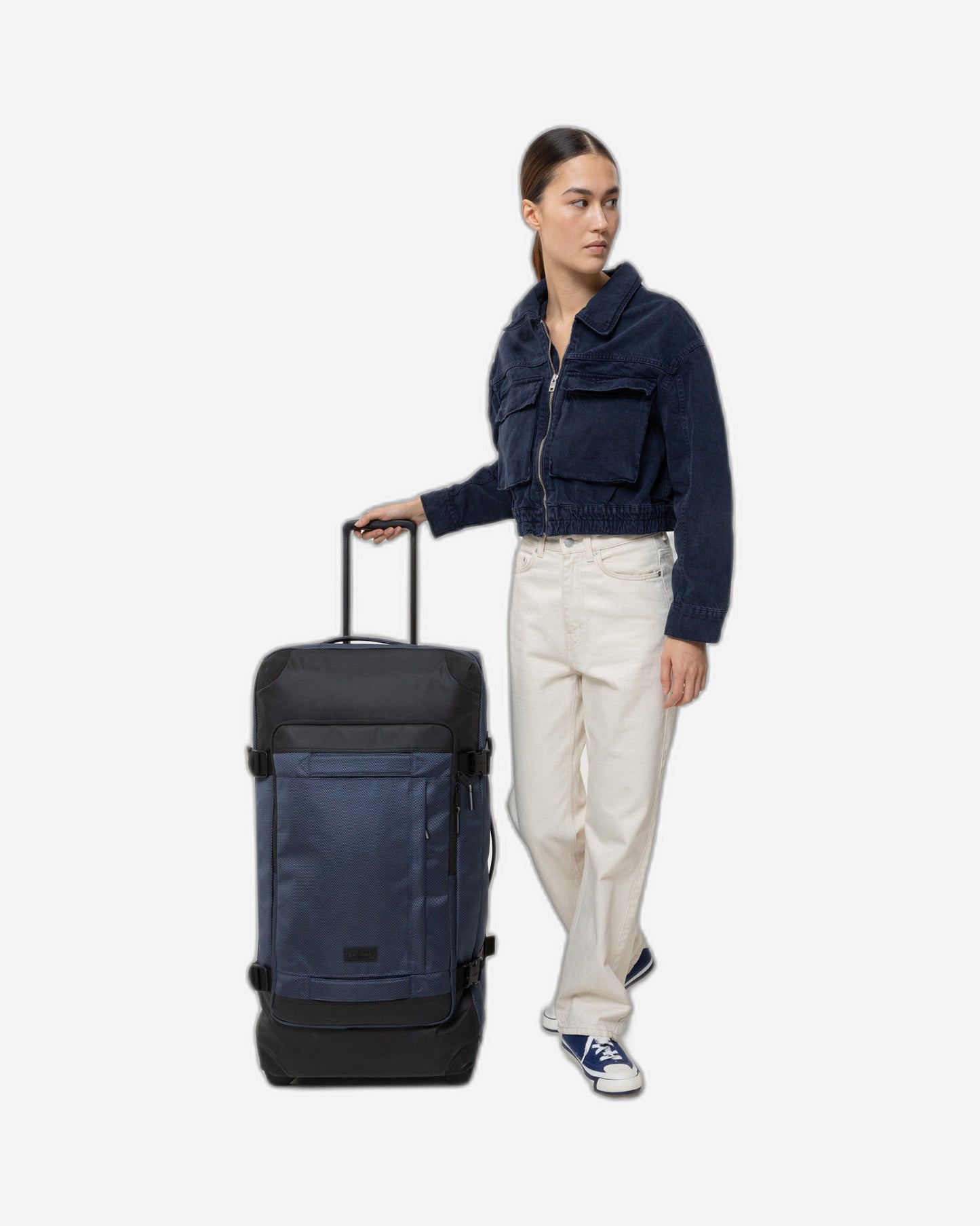 Eastpak Tranverz Cnnct L Cnnctaccmarine Large Travel Trolley Luggage