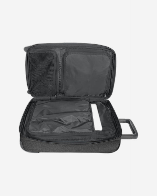 Eastpak Double Tranverz S Black Denim Cabin Sized Wheeled Luggage - EK0A5B8777H1
