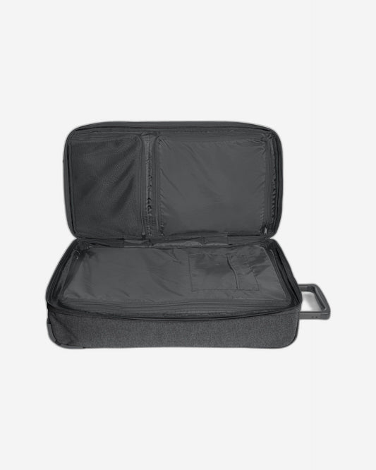 Eastpak Double Tranverz M Black Denim Medium Travel Trolley Bag - EK0A5B8877H1