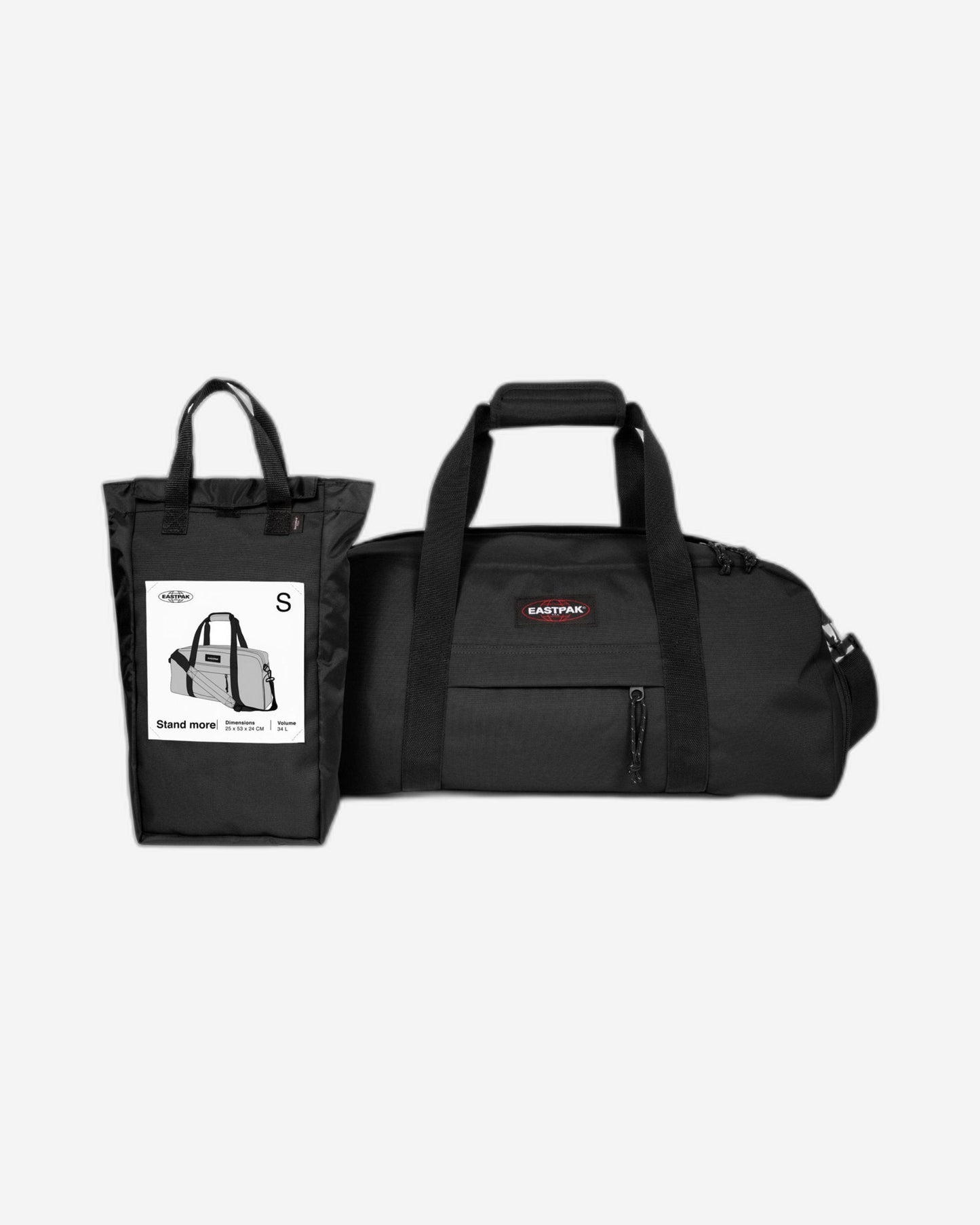 Eastpak Stand More Black Foldaway Duffle Bag - EK0A5B9H0081