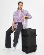 Eastpak Transit'R M Black Medium Soft Luggage - EK0A5BA8008