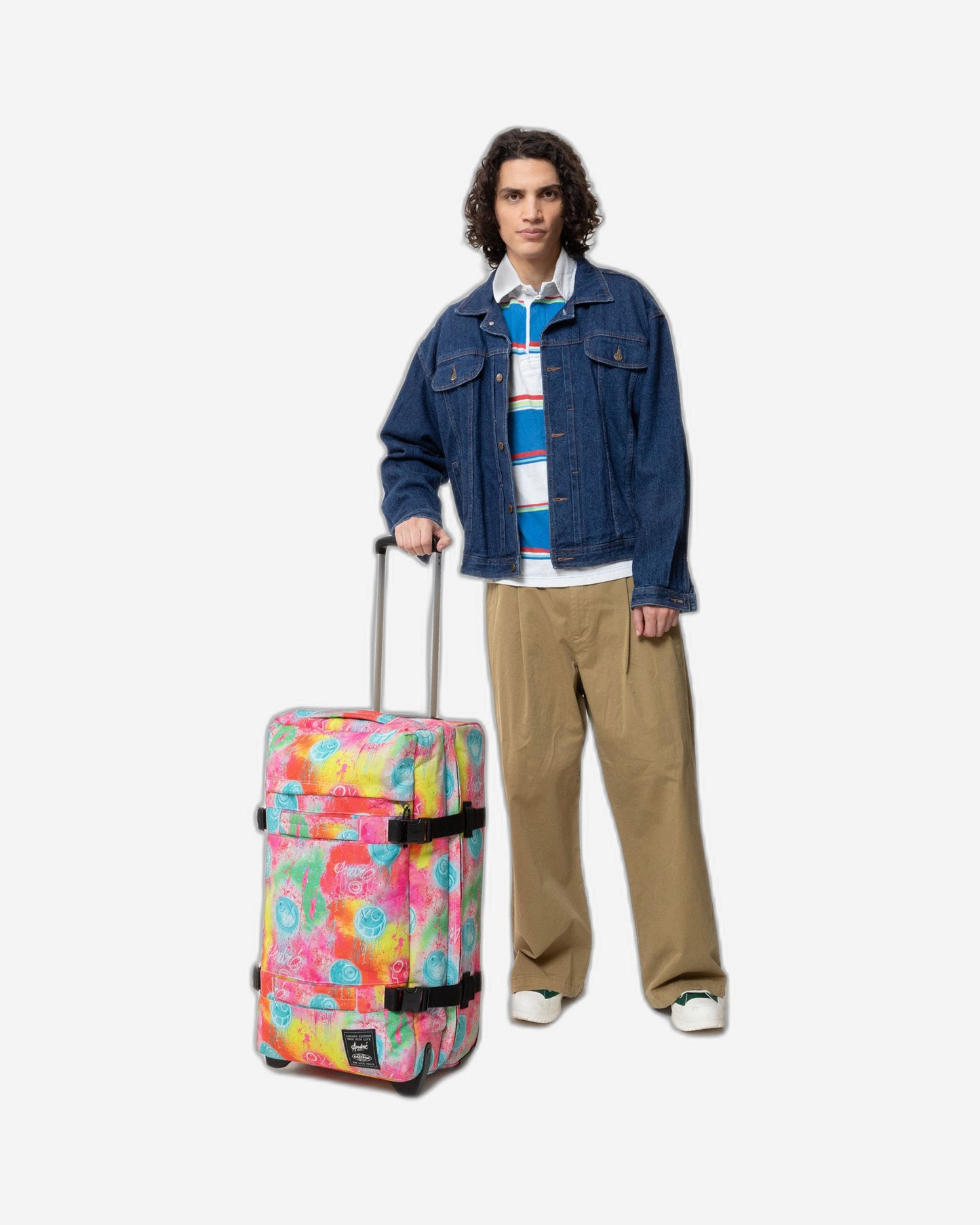 Eastpak Transit'R M Fluo Clouds Medium Soft Luggage