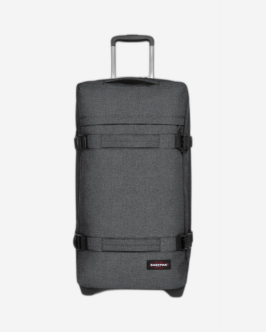 Eastpak Transit'R M Black Denim Medium Soft Luggage - EK0A5BA877H1
