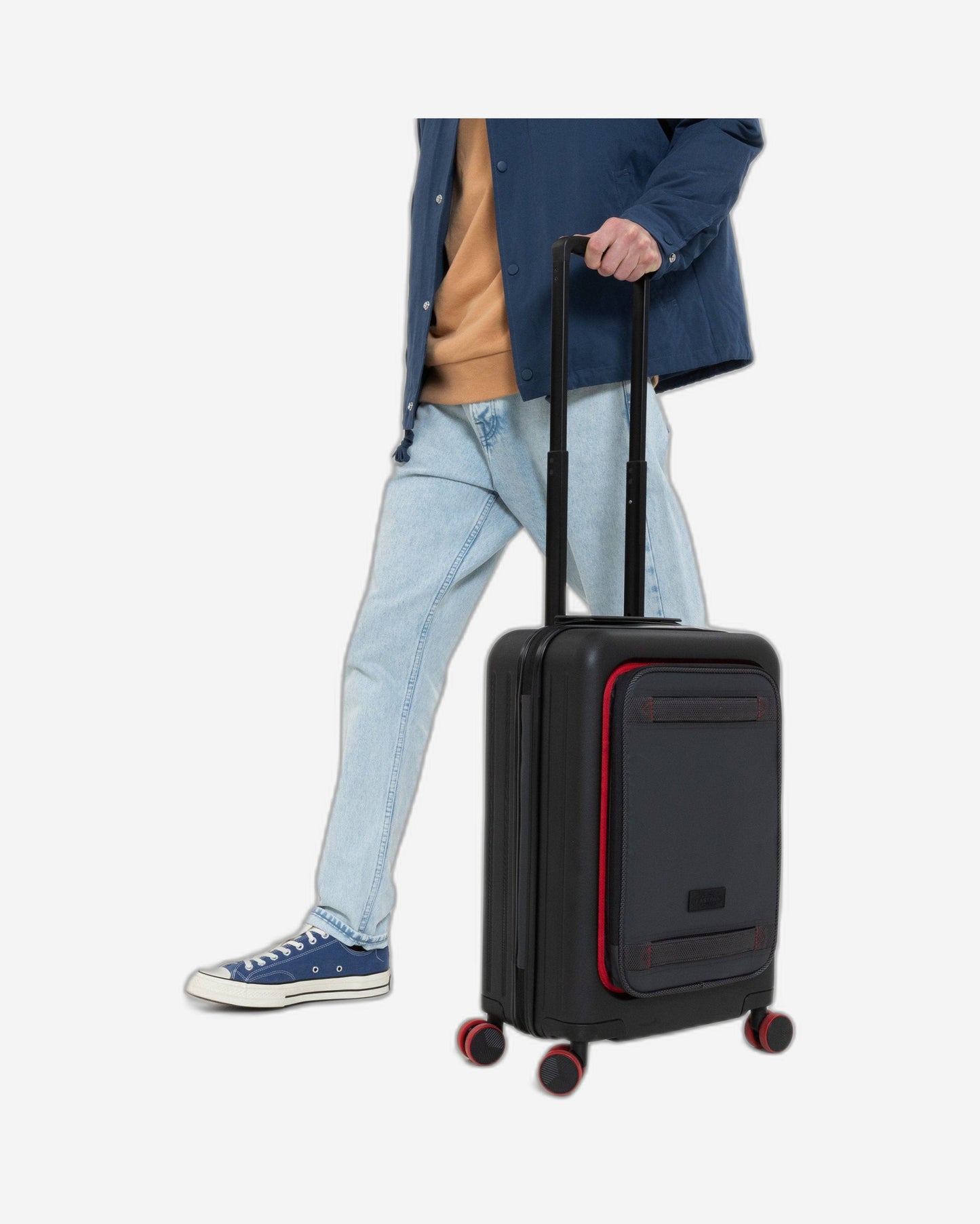 Eastpak Cnnct Case S Cnnct Accent Grey Cabin Sized Wheeled Luggage - EK0A5BBYI971