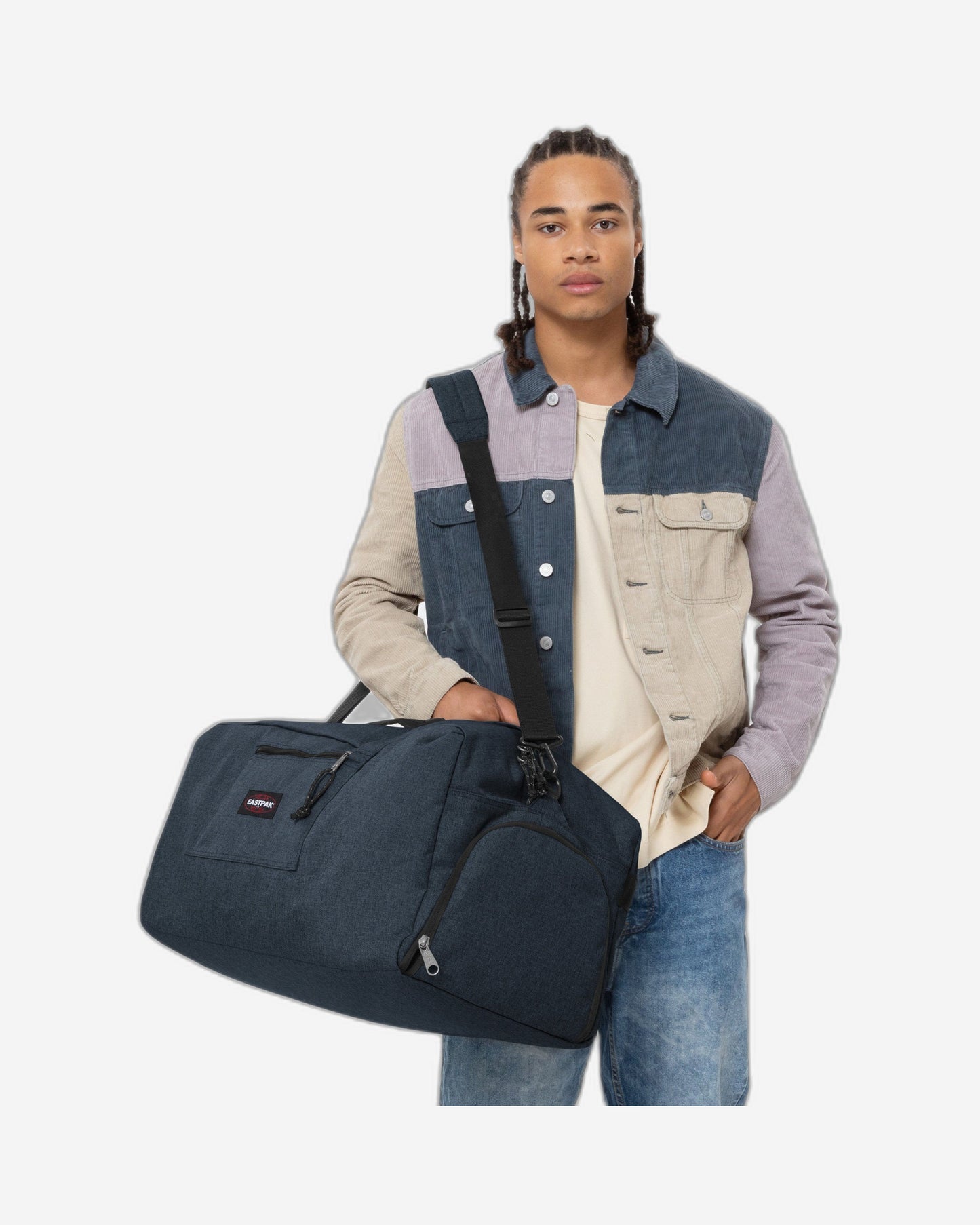 Eastpak Duffl'R L Triple Denim Large Duffle Bag - EK0A5BER26W