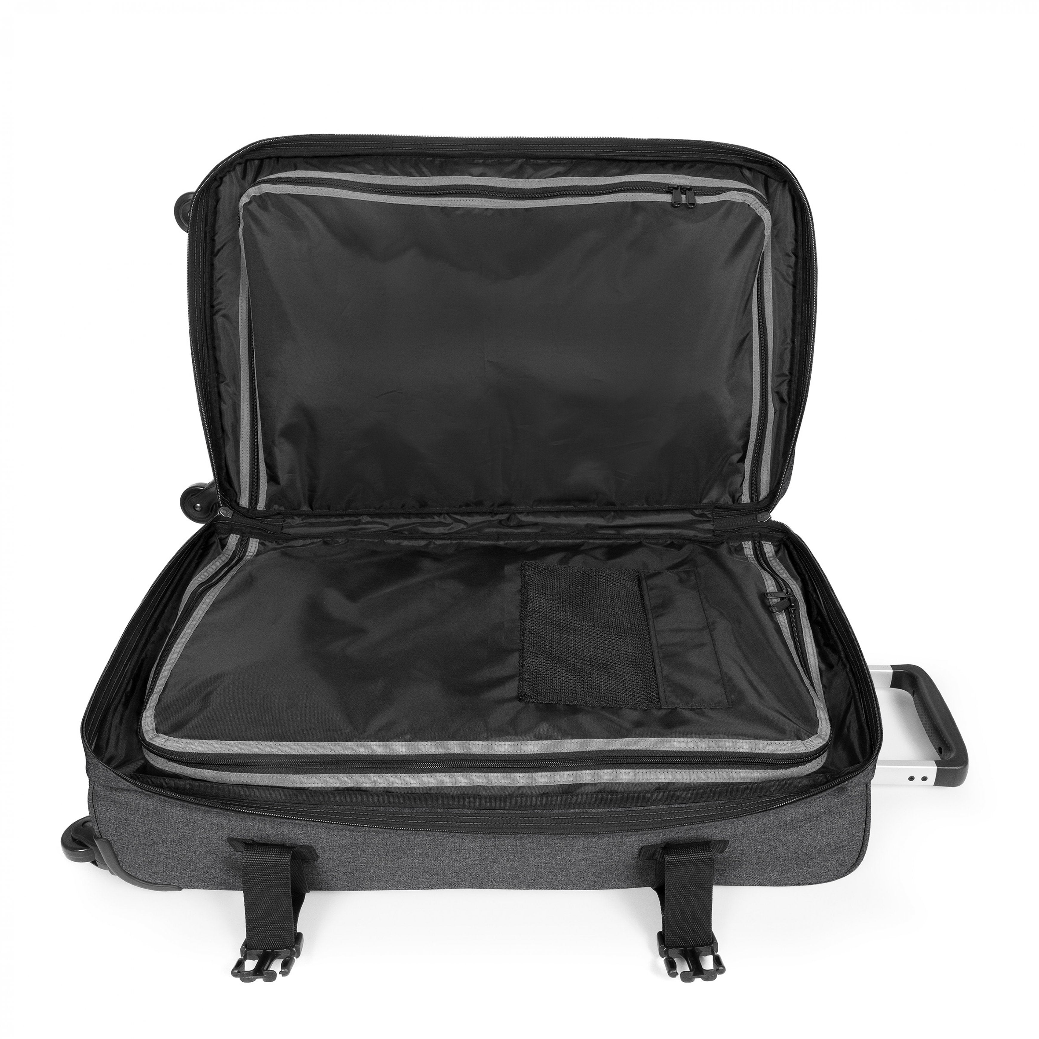 Eastpak Transit'R 4 M Black Denim Four-wheeled medium luggage - EK0A5BFJ77H1