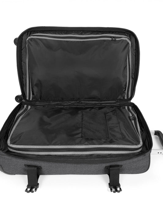 Eastpak Transit'R 4 M Black Denim Four-wheeled medium luggage - EK0A5BFJ77H1