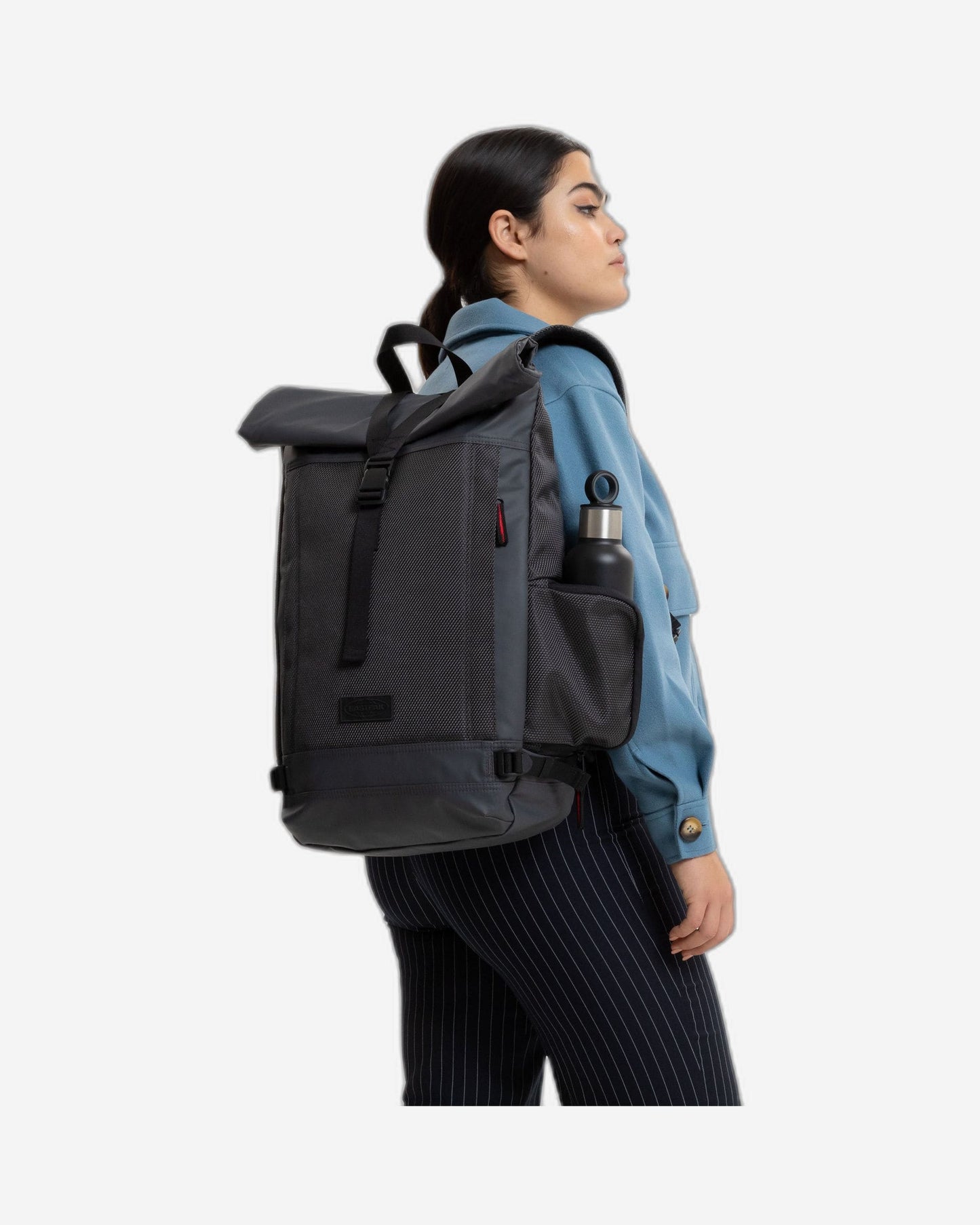 Eastpak Tecum Roll Cnnct Accent Grey Backpack