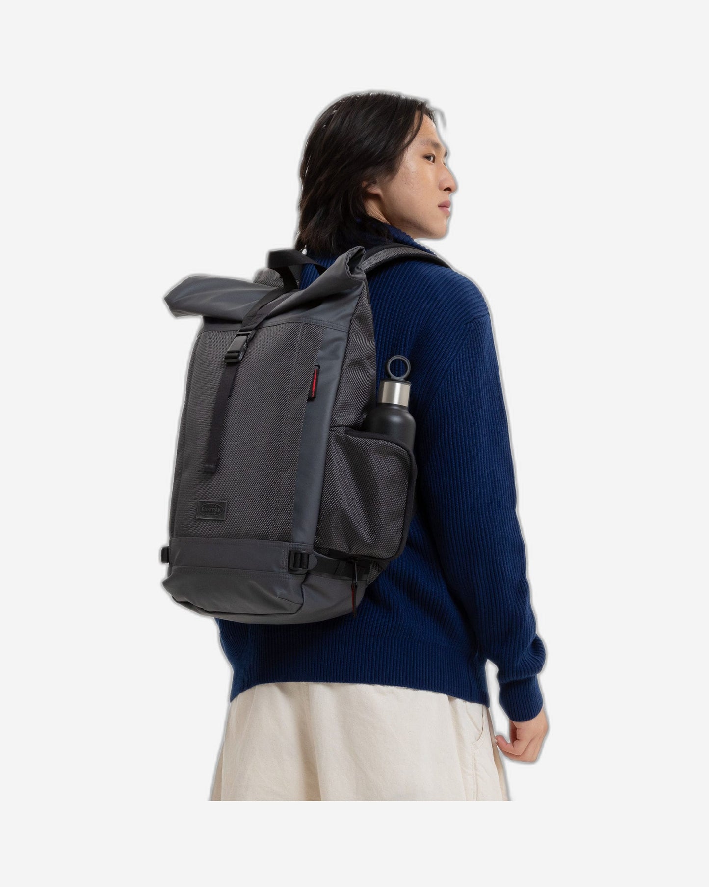 Eastpak Tecum Roll Cnnct Accent Grey Backpack