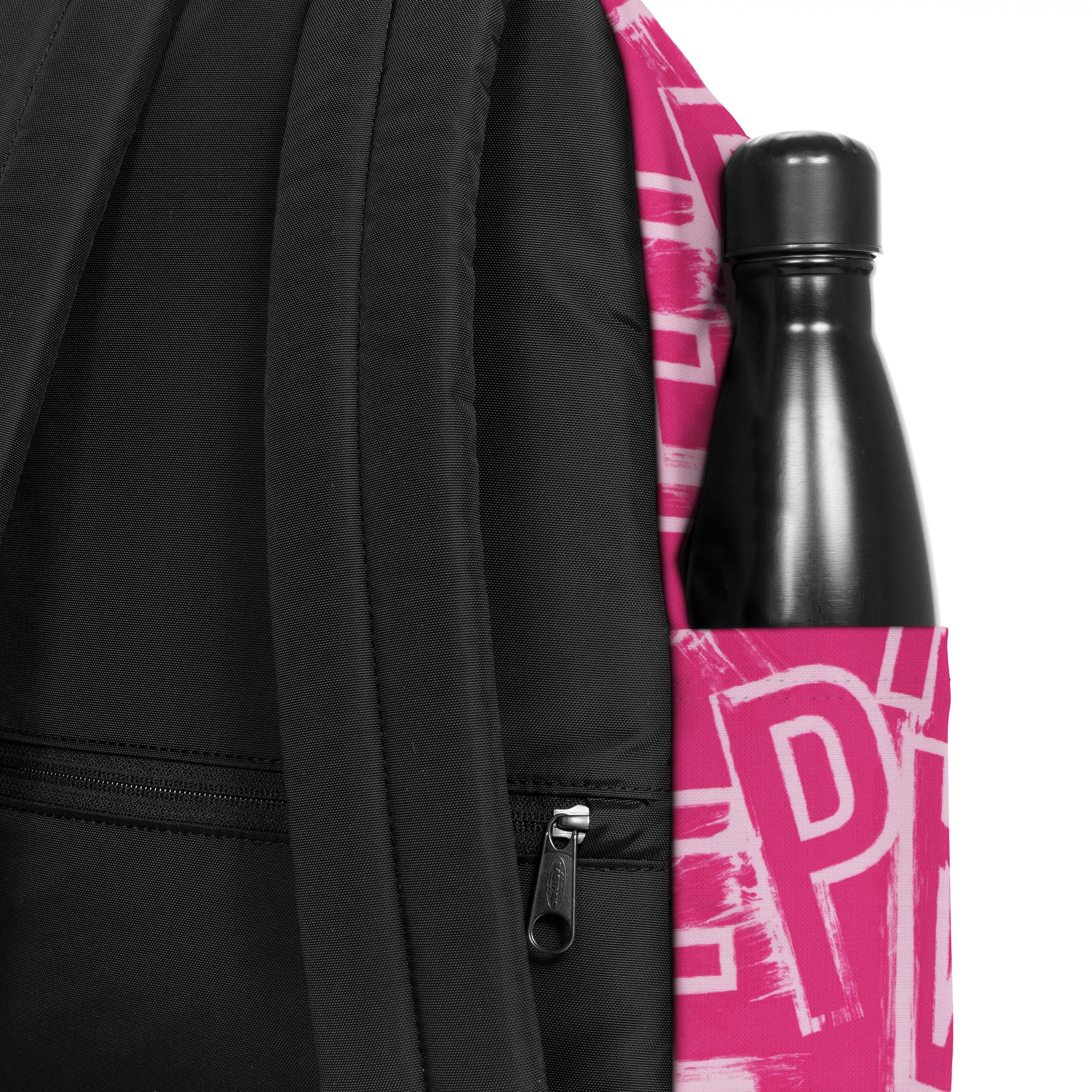 Eastpak Day Pak'R Ep Letterspink Medium backpack with bottle holder and laptop sleeve - EK0A5BG42O21