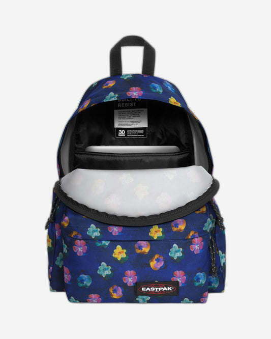 Eastpak Day Pak'R Flowerblur Navy Medium backpack with bottle holder and laptop sleeve - EK0A5BG42O41