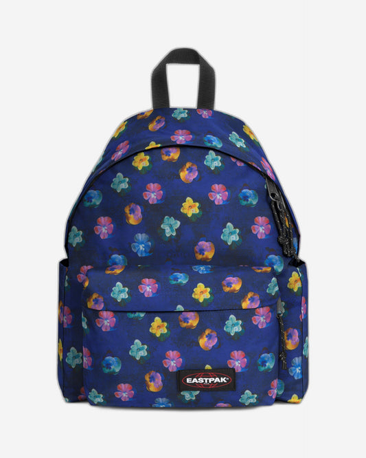 Eastpak Day Pak'R Flowerblur Navy Medium backpack with bottle holder and laptop sleeve - EK0A5BG42O41