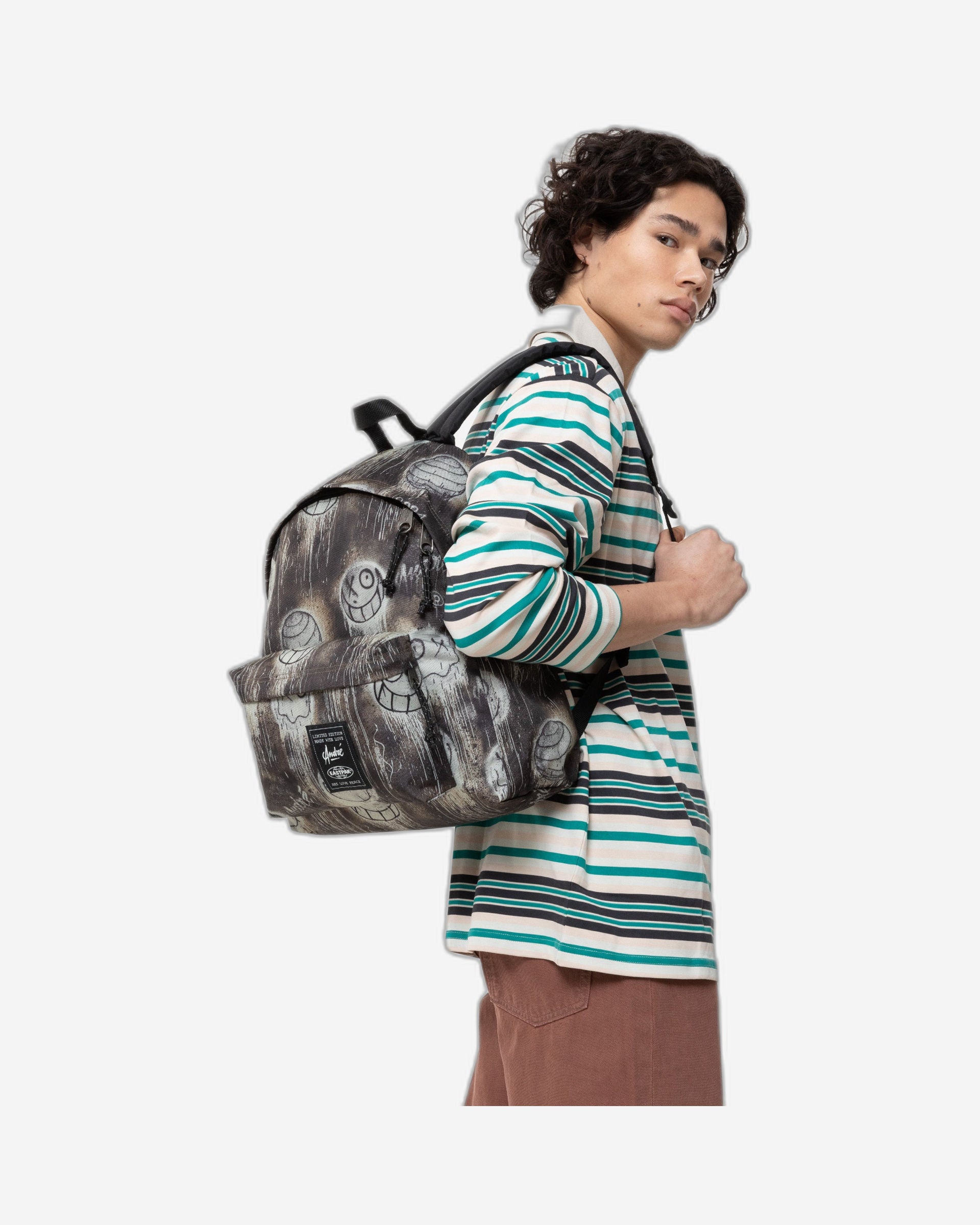 Eastpak Day Pak'R In The Maze Medium backpack with bottle holder and laptop sleeve - EK0A5BG44O01