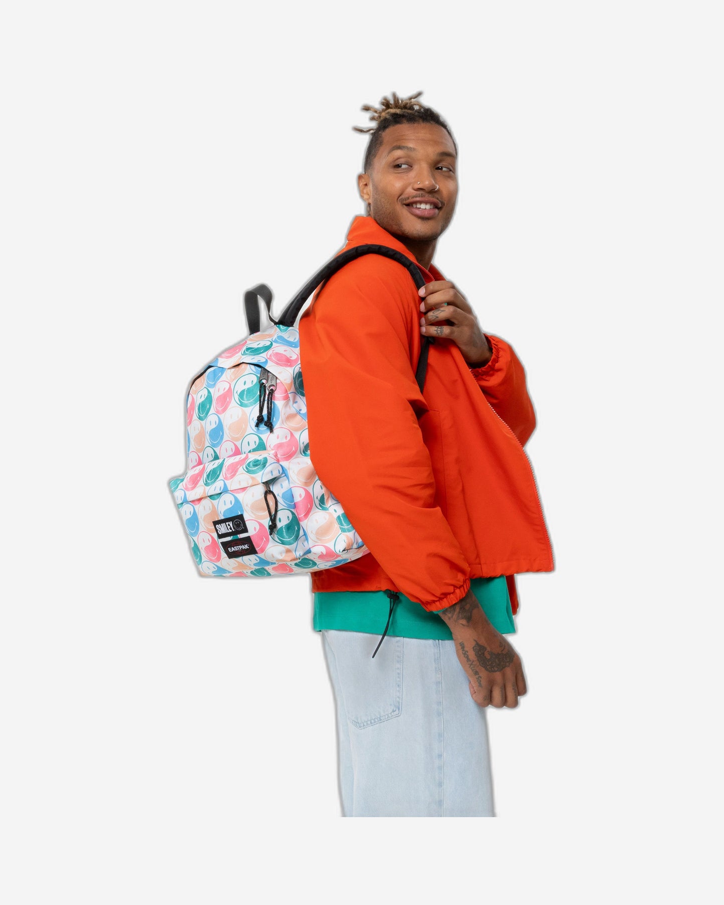 Eastpak Day Pak'R Smiley Yy Color Medium Backpack - EK0A5BG45K31