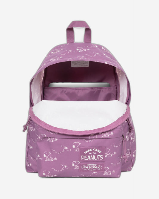 Eastpak Day Pak'R Peanuts Pink Medium backpack with bottle holder and laptop sleeve - EK0A5BG46O91