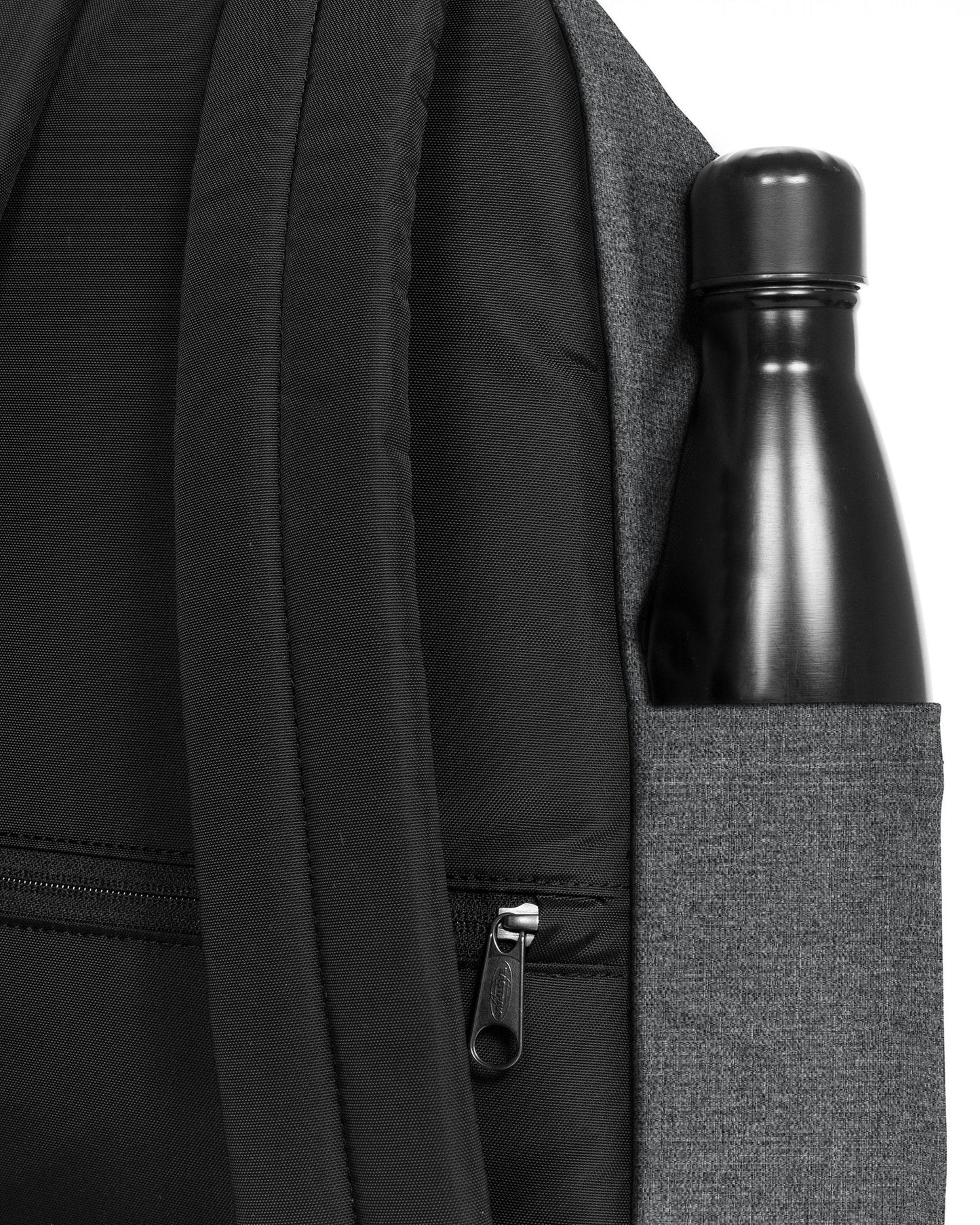 Eastpak Day Pak'R Black Denim Medium backpack with bottle holder and laptop sleeve - EK0A5BG477H1