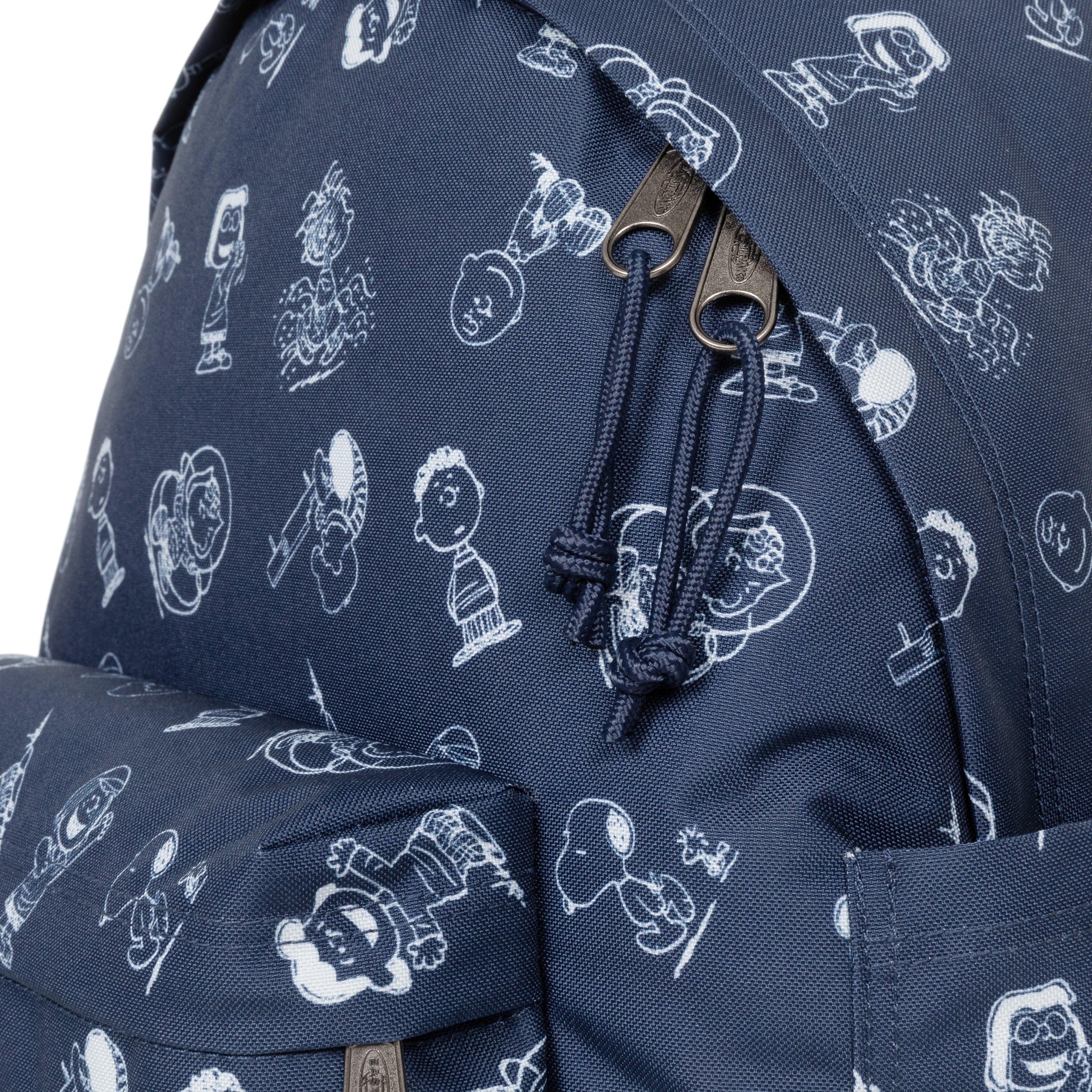Eastpak Day Pak'R Peanuts Navy Medium backpack with bottle holder and laptop sleeve - EK0A5BG47O01