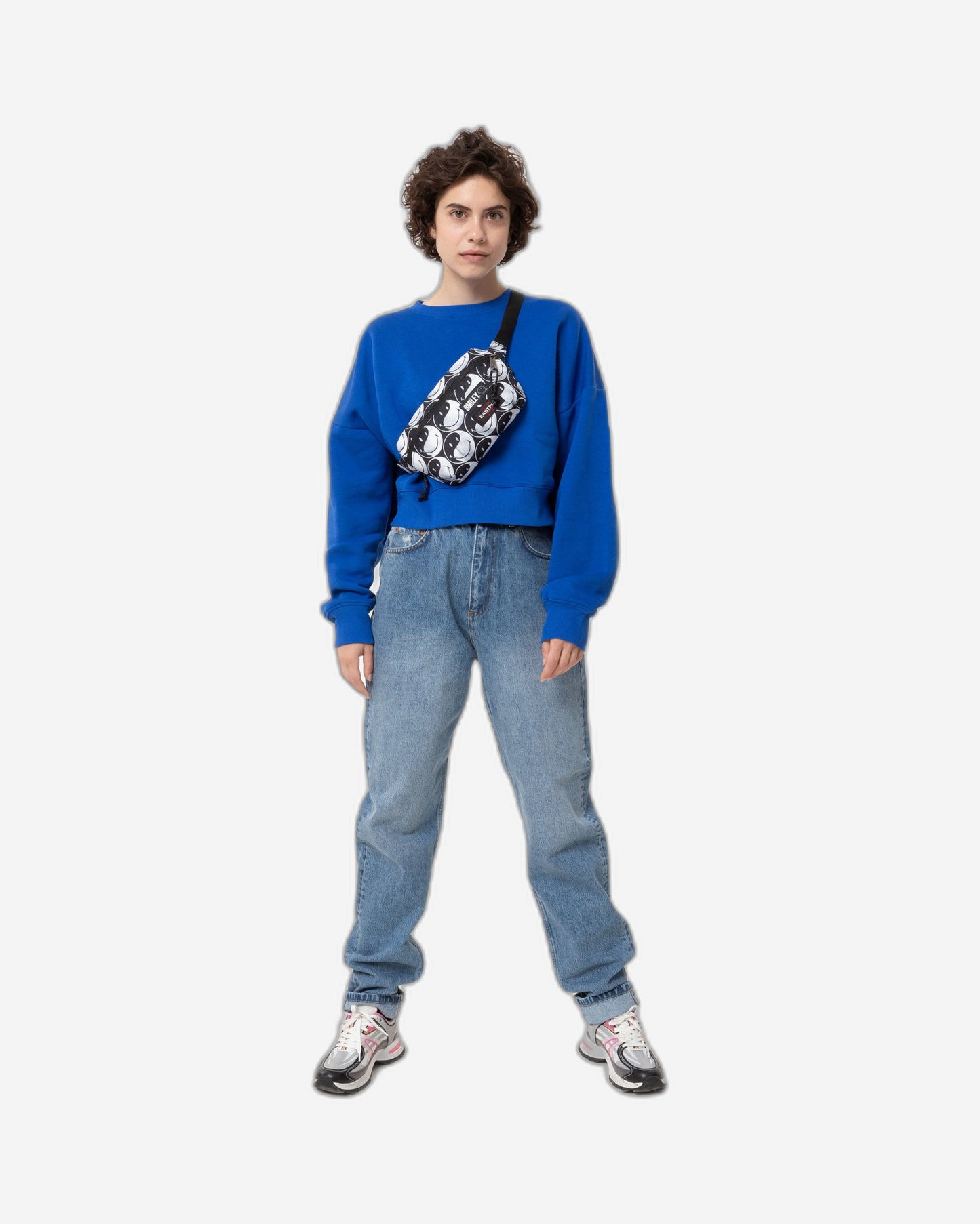 Eastpak Sommar Smiley Yy Black Medium Waistbag - EK0A5BG65K21