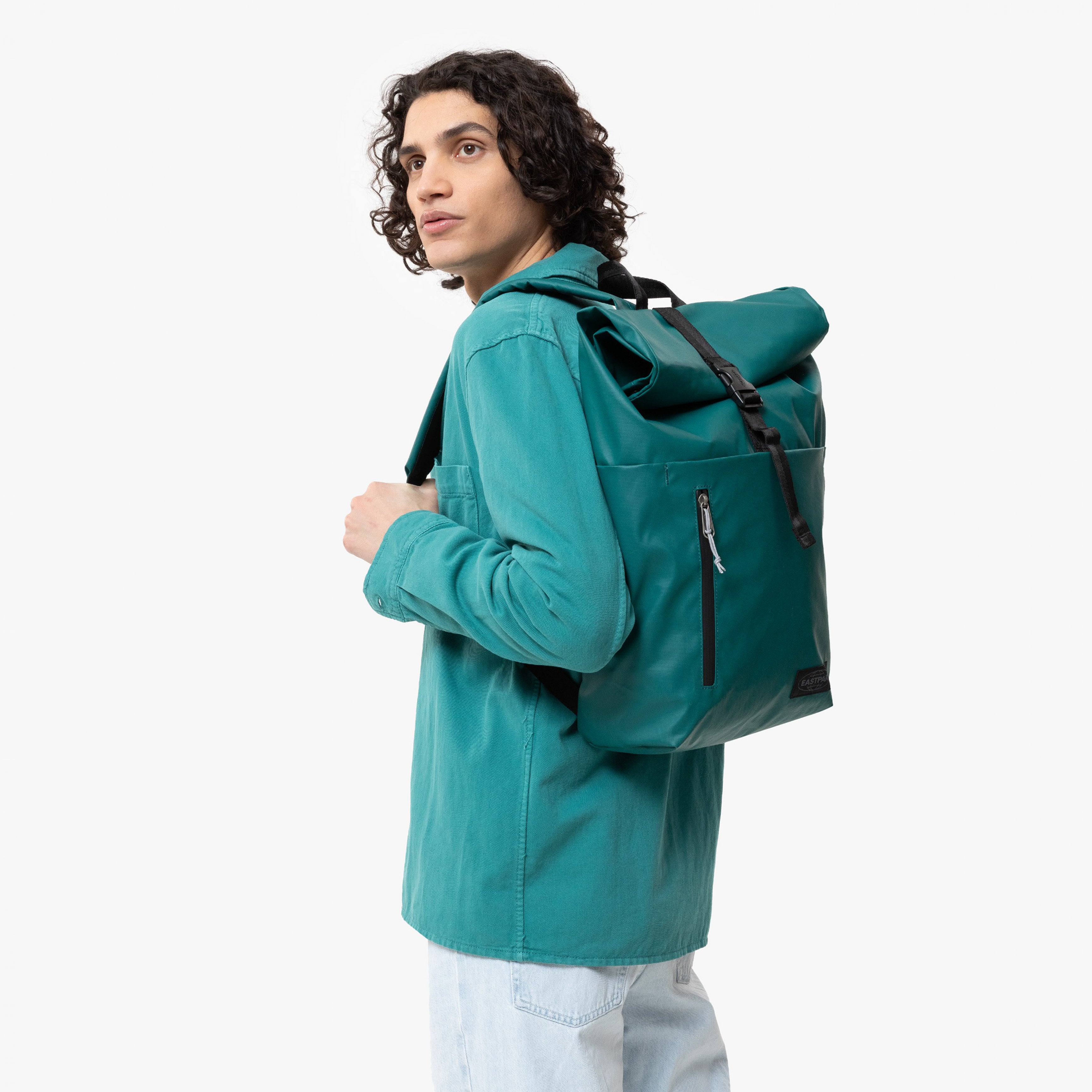 Eastpak Up Roll Tarp Petrol Large Backpack - EK0A5BGF3O71