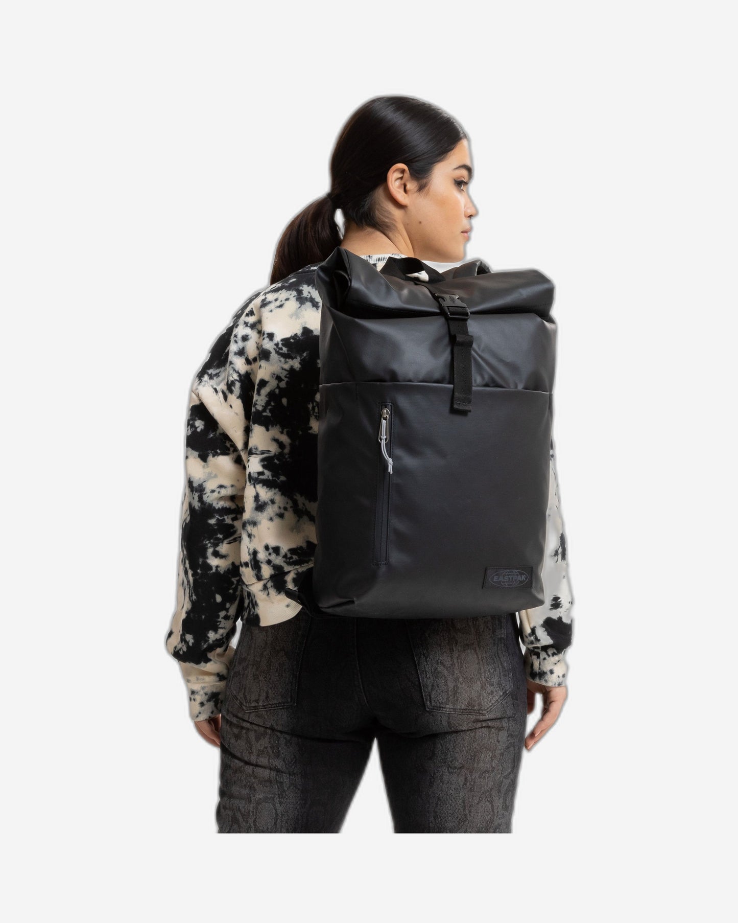 Eastpak Up Roll Tarp Black Large Backpack - EK0A5BGFO131