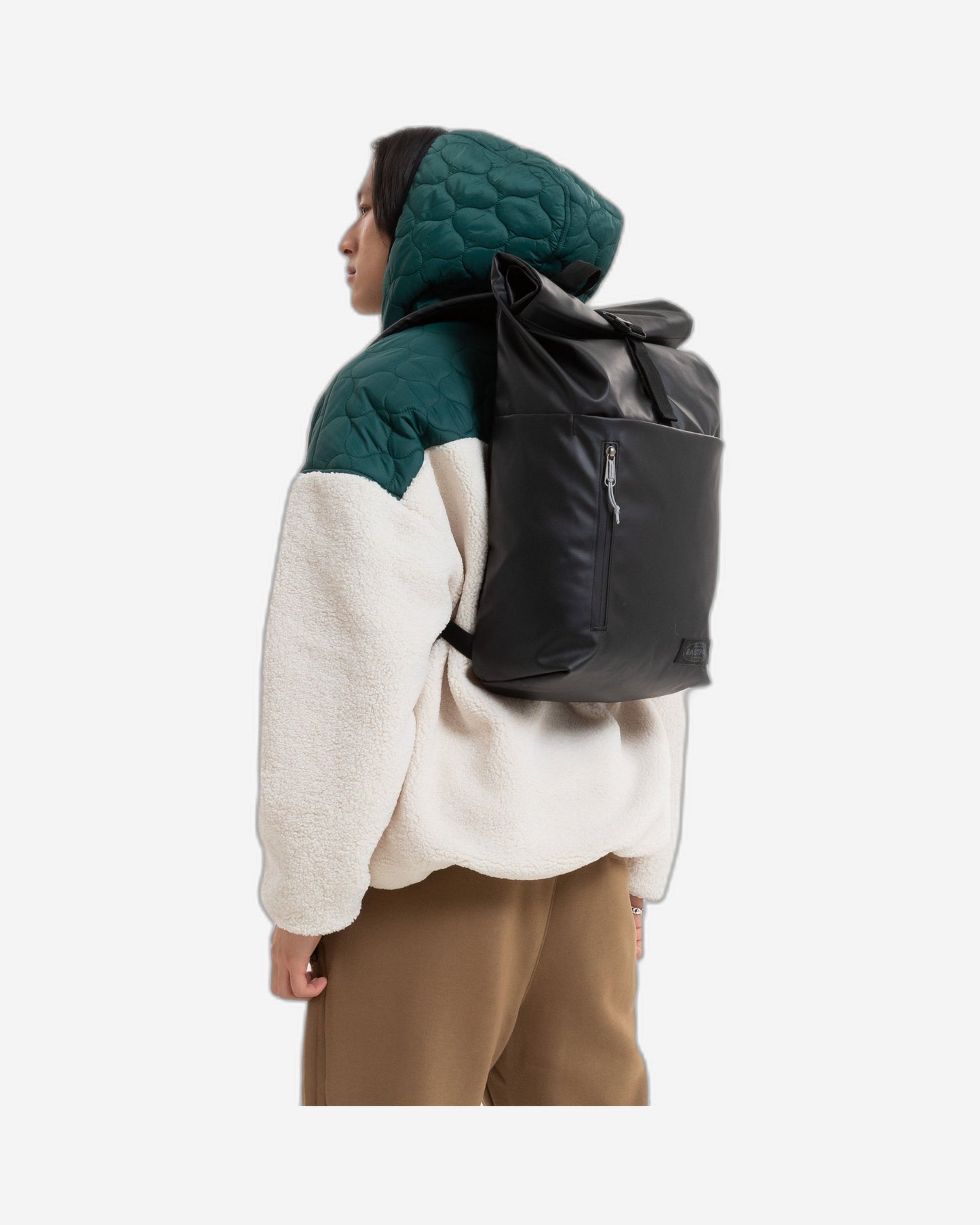 Eastpak Up Roll Tarp Black Large Backpack - EK0A5BGFO131