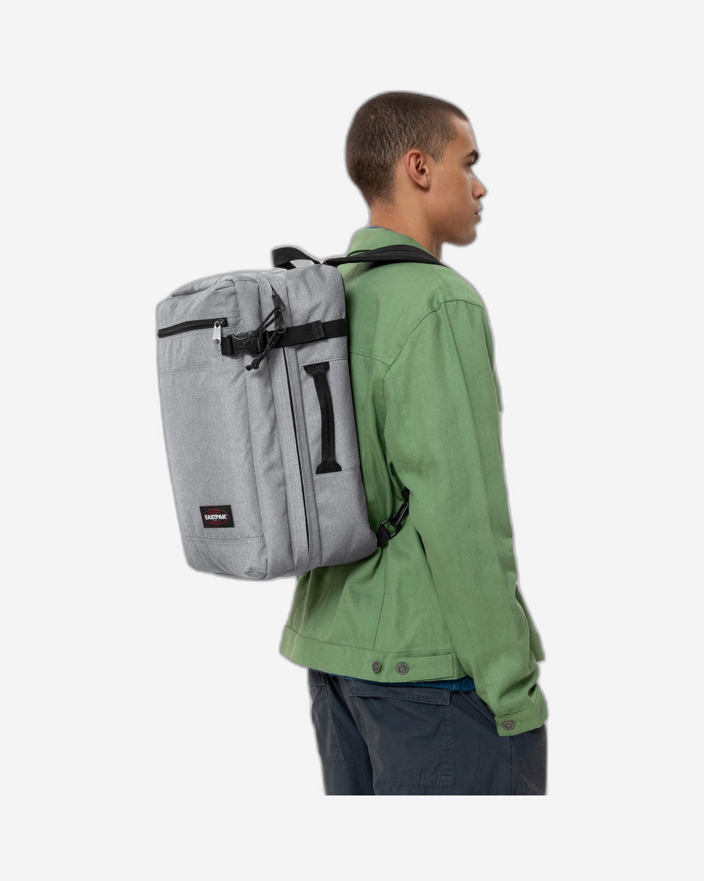 Eastpak Transit'R Pack Sunday Grey Convertible Backpack Duffle Bags