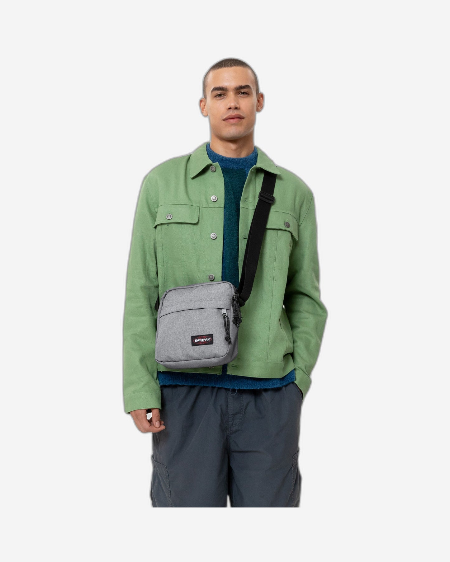 Eastpak The Bigger One Sunday Grey Large Crossbody Bag