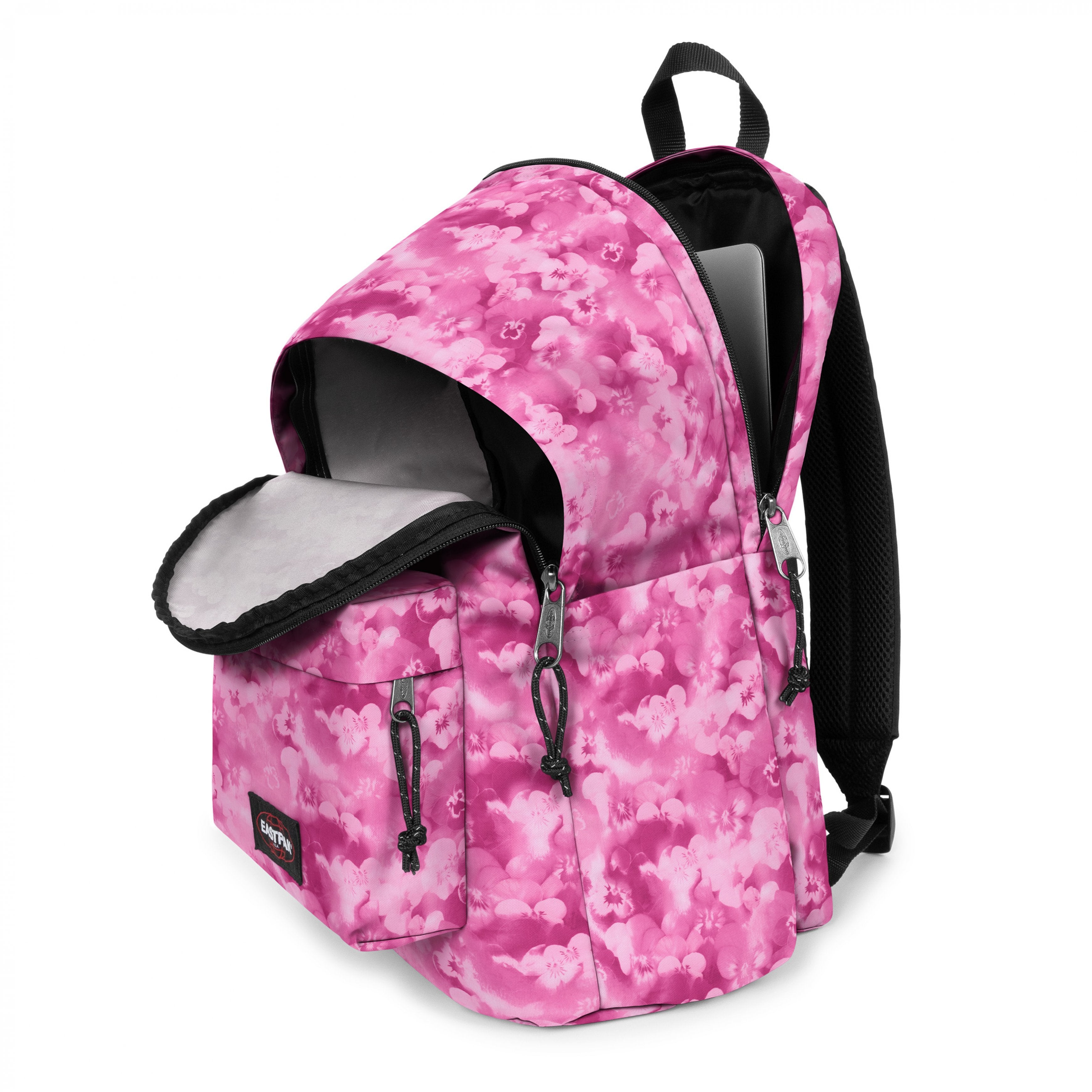 Eastpak Day Office Flowerblur Pink Medium Laptop Backpack - EK0A5BIK2O31