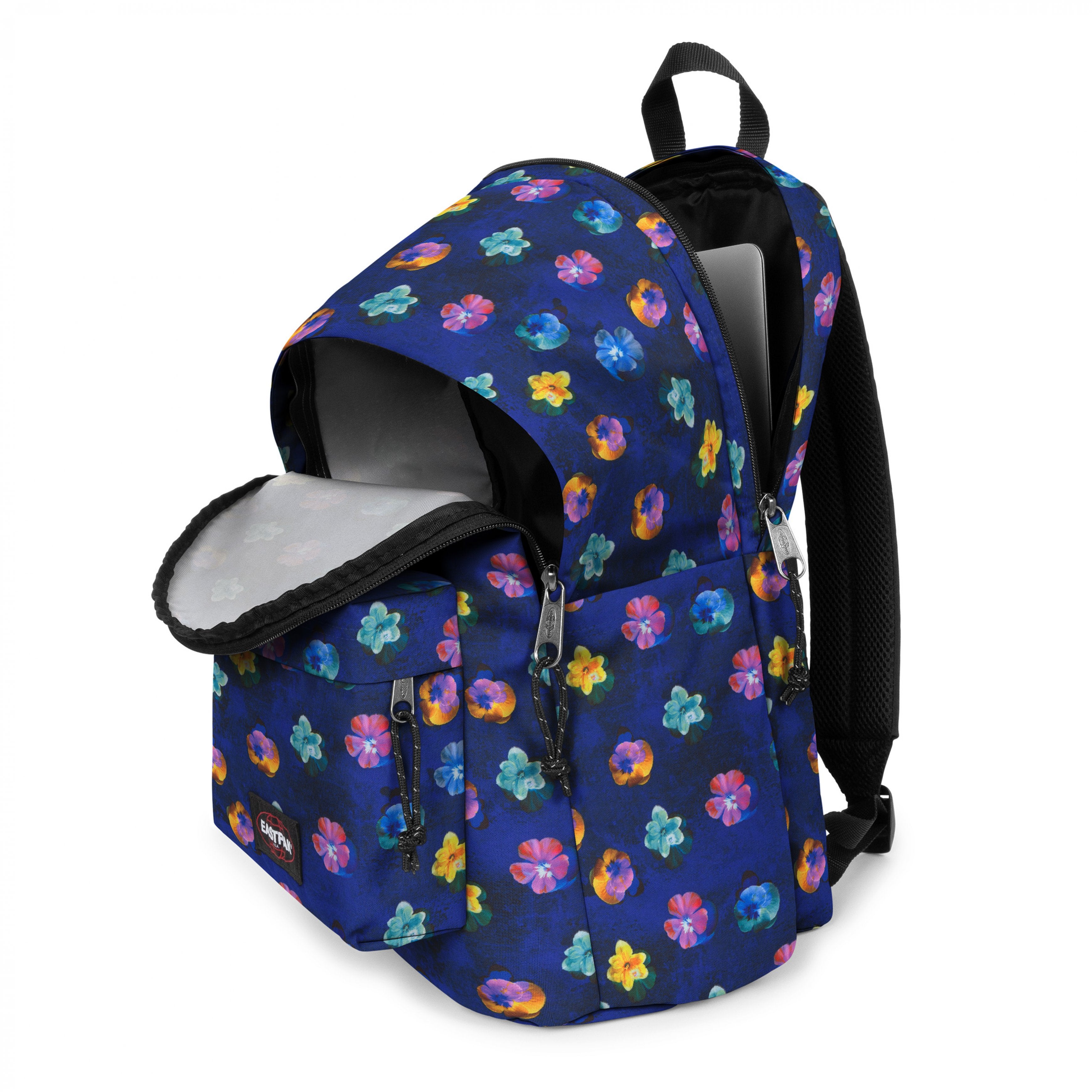 Eastpak Day Office Flowerblur Navy Medium Laptop Backpack - EK0A5BIK2O41