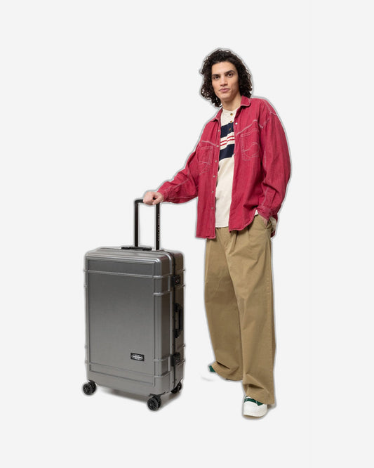 Eastpak Resist'R Hardcase 78cm Non Expandable Luggage Brushed Metal