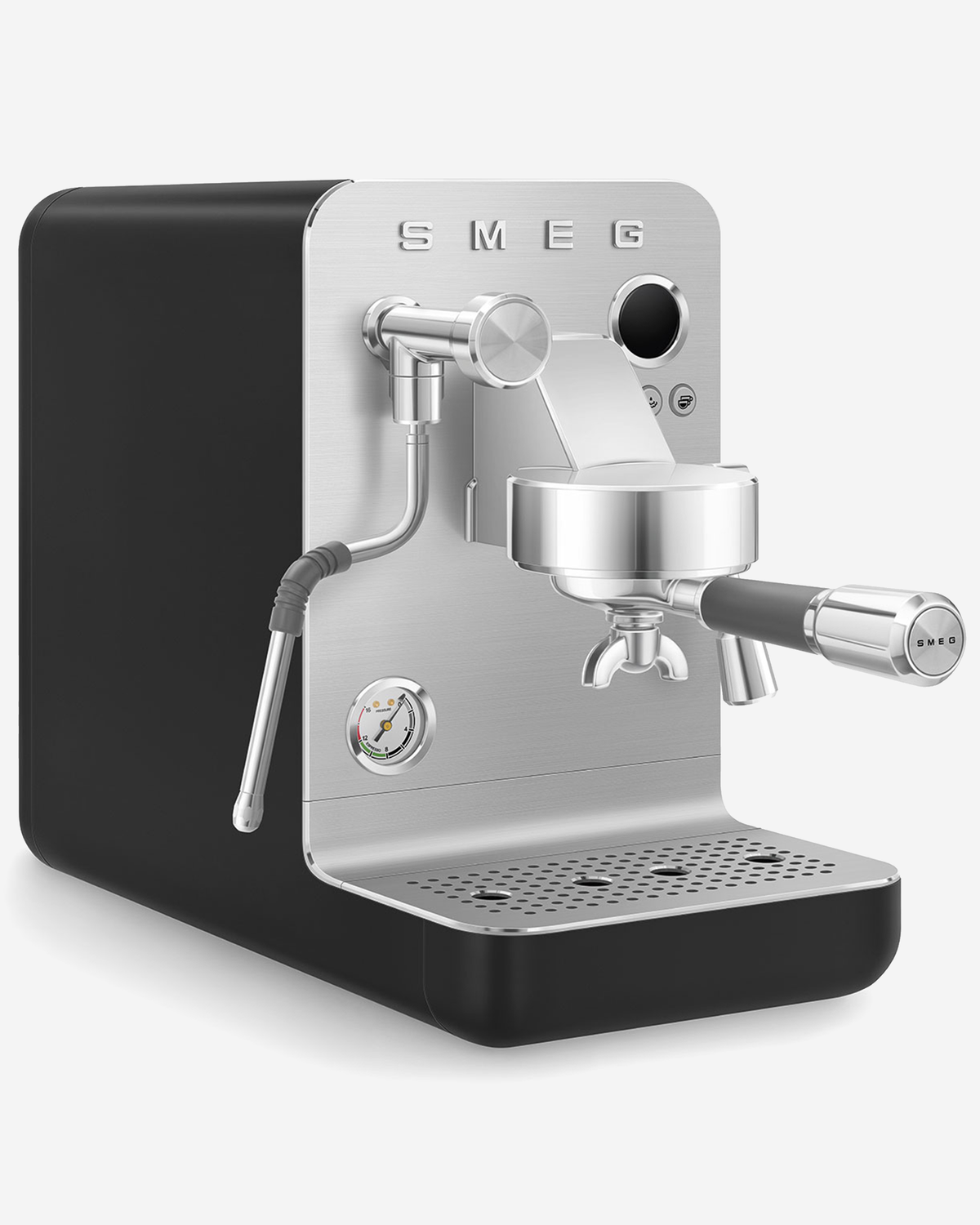 SMEG Mini Pro Coffee Machine Black - EMC02BLMUK