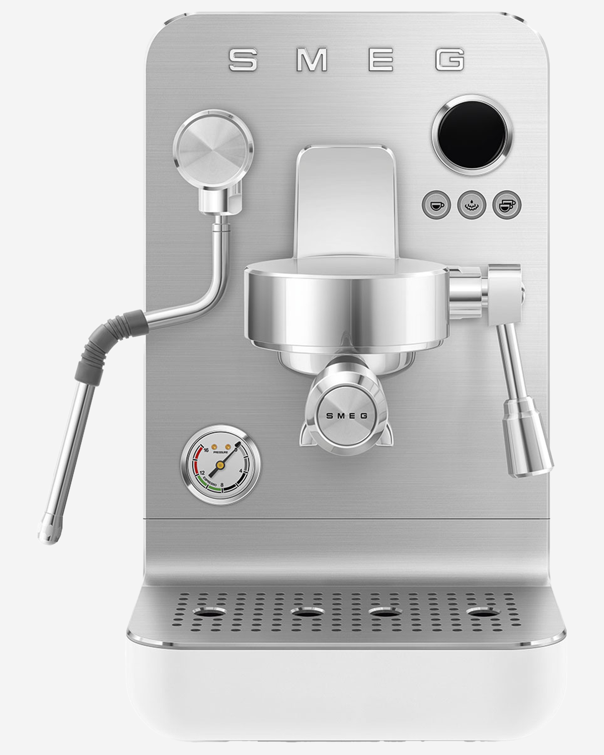 SMEG Mini Pro Coffee Machine White - EMC02WHMUK