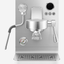 SMEG Mini Pro Coffee Machine White - EMC02WHMUK
