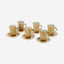 Shallow Porcelain Cup and Saucer Set, 12-Piece, Gold - Elegant Tea/Coffee Set for Everyday Use & Special Occasions