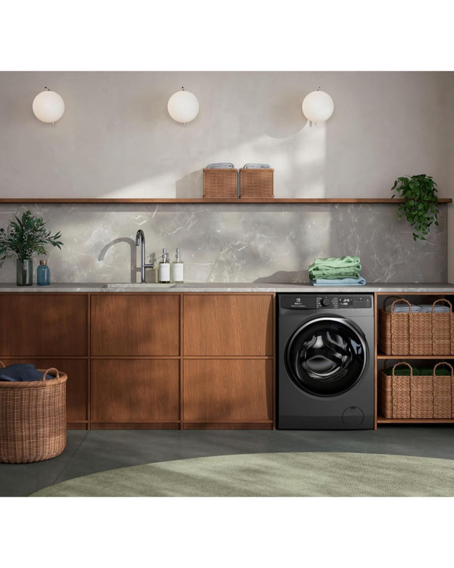 Electrolux 10KG Eco Inverter Motor Front Load Washing Machine, Smart App Connectivity, 1400 RPM & 5 Star Rating, 13 Programs, ULTIMATECARE700 EWF1043R7SC