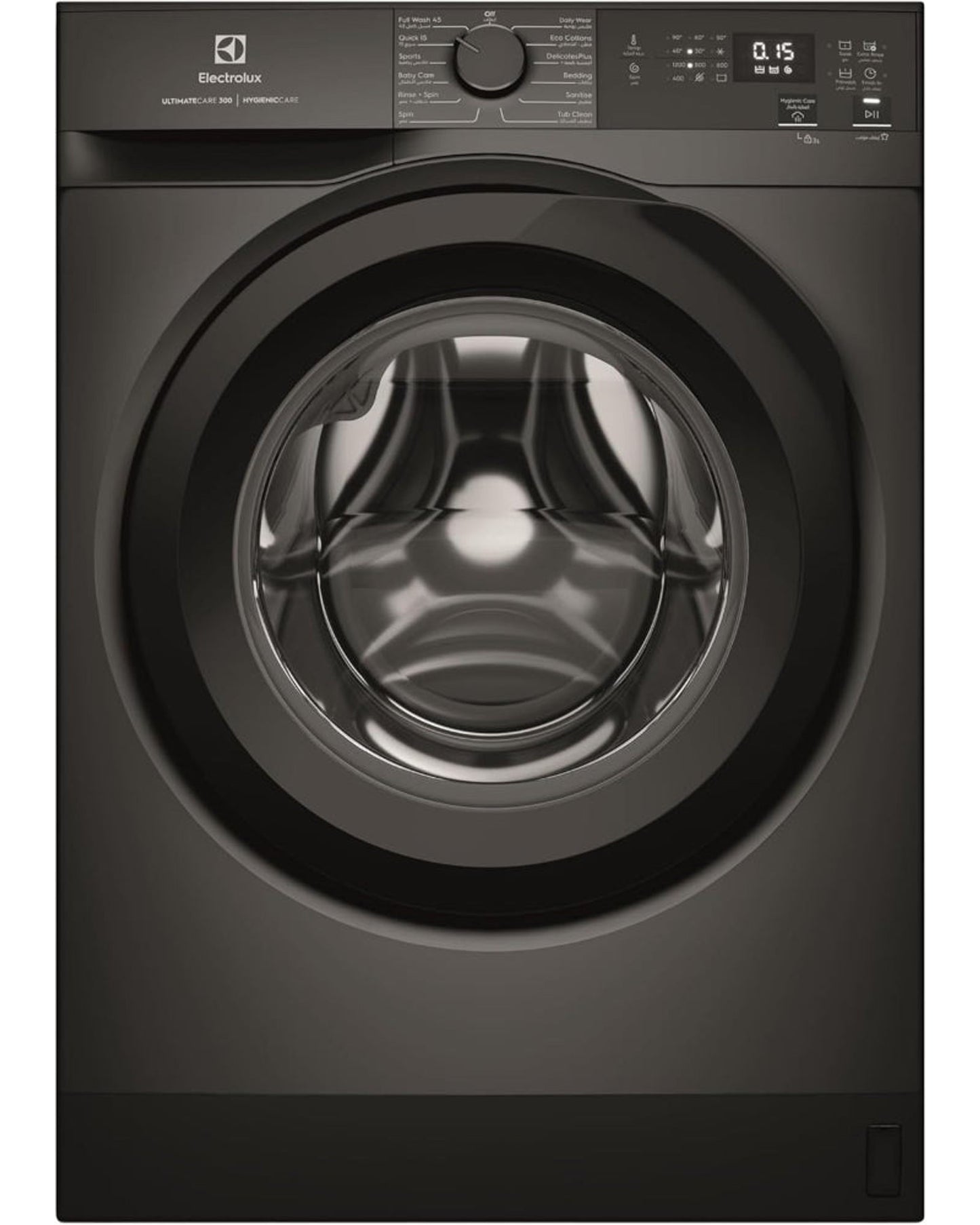 Electrolux 8KG Eco Inverter High Efficiency Motor Front Load Washing Machine, 1200 RPM & 5 Star Rating, 12 Programs includes, ULTIMATECARE300, EWF8024D3SC