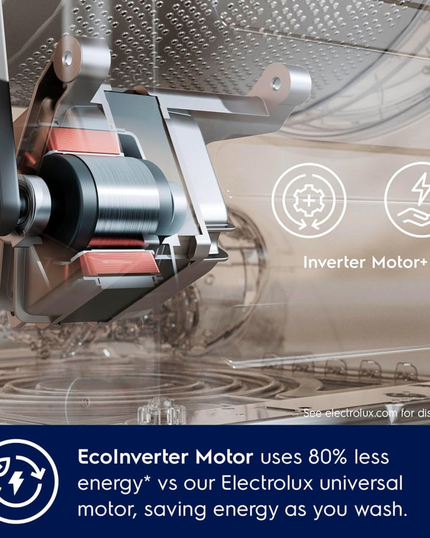 Electrolux 8KG Eco Inverter High Efficiency Motor Front Load Washing Machine, 1200 RPM & 5 Star Rating, 12 Programs includes, ULTIMATECARE300, EWF8024D3SC