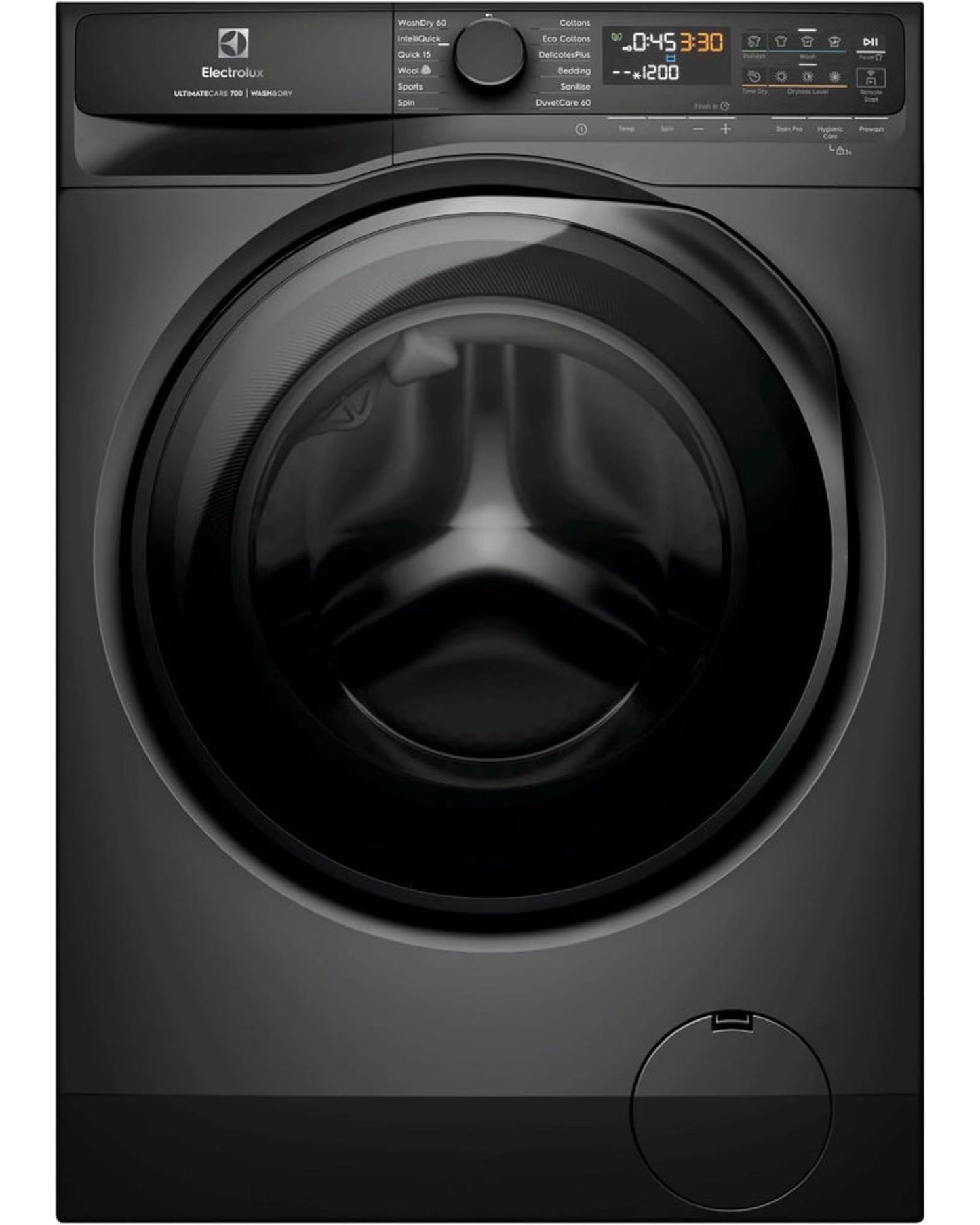 Electrolux 10/7 KG Washer Dryer with, 13 Programs & 1400 RPM, Eco-Inverter Front Loading Washing & Drying Combo Machine, DuvetCare 60/WashDry 60, EWW1043R7SC