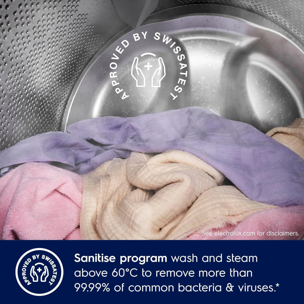 Electrolux 11/9 KG Washer Dryer with 17 Programs & 1400 RPM, Eco-Inverter Front Loading Washing & Drying Combo Machine, DuvetCare 60/WashDry 60, EWW1142R9SC