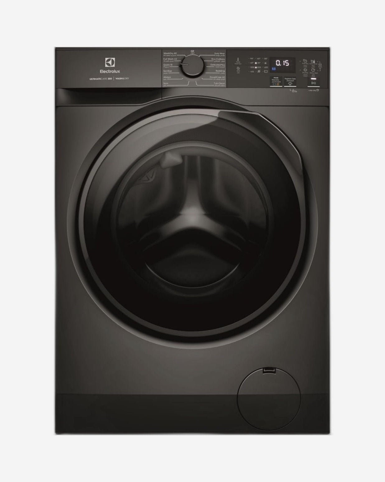 Electrolux 8/5 KG Washer Dryer with 12 Programs & 1200 RPM, Eco-Inverter Front Loading Washing & Drying Combo Machine, EWW8024P3SC