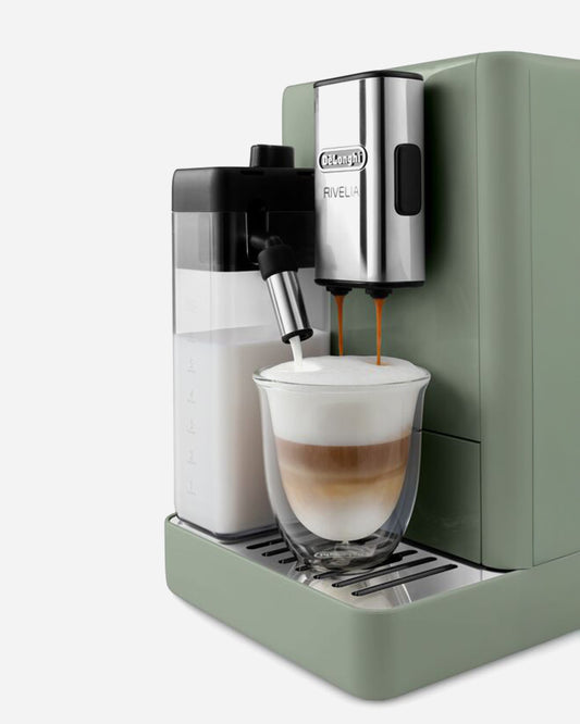 De'Longhi EXAM441 Coffee Machine Rivelia Fully Automatic Green (Limited Edition)