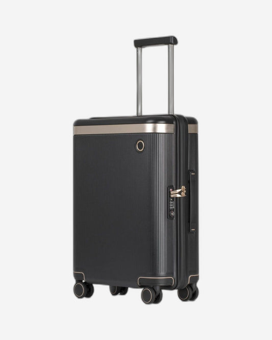 Echolac Dynasty 20" 4 Double Wheel Cabin Luggage Trolley Black-Gold - PC142 20 BLK/ GLD
