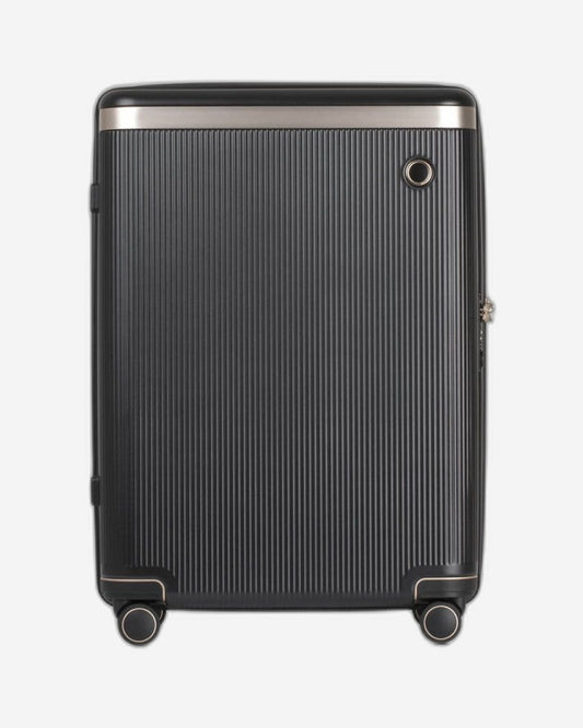 Echolac Dynasty 24" 4 Double Wheel Check-In Luggage Trolley Black-Gold - PC142 24 BLK/ GLD