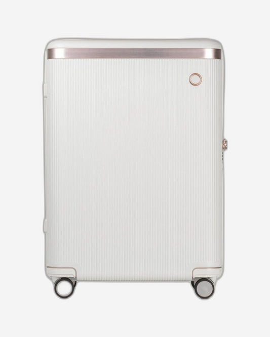 Echolac Dynasty 24" 4 Double Wheel Check-In Luggage Trolley Ivory White - PC142 Ivory White 24