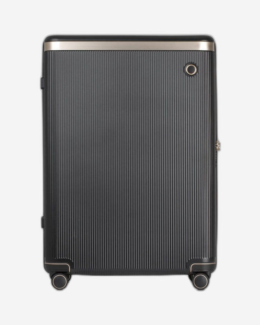 Echolac Dynasty 28" 4 Double Wheel Check-In Luggage Trolley Black-Gold - PC142 28 BLK/ GLD