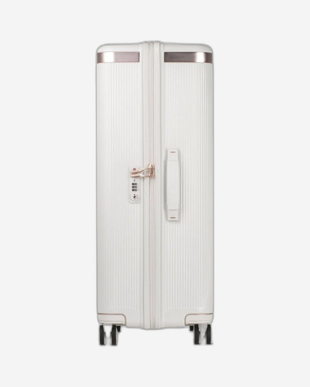 Echolac Dynasty 28" 4 Double Wheel Check-In Luggage Trolley Ivory White - PC142 Ivory White 28